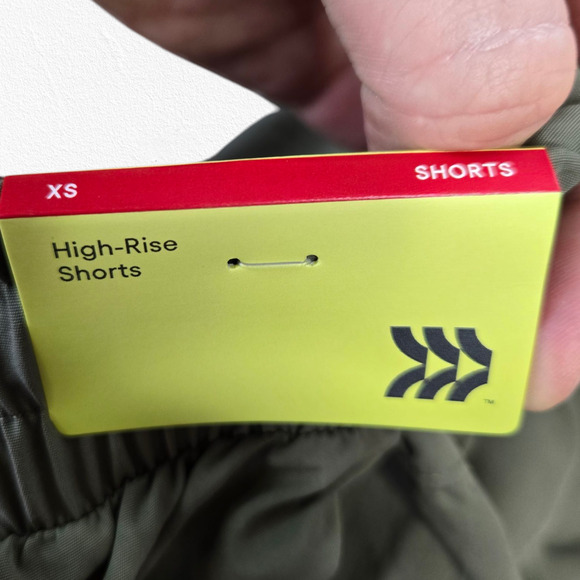 All in Motion Olive Green High Waisted 4in Active UPF 50+ Running Shorts Size XS - Picture 11 of 12